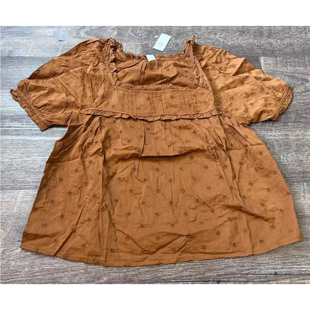 Old Navy Womens Top Size XS Square Neck Peasant Blouse